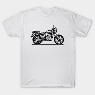 CX500 Motorcycle Sketch Art T-Shirt